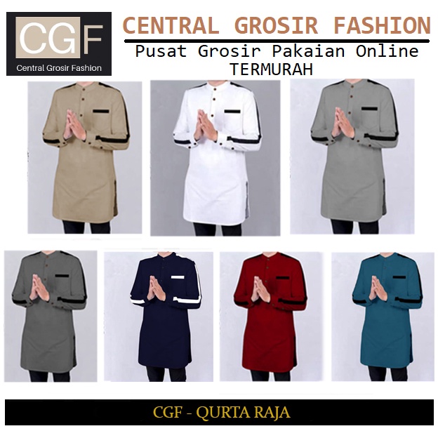 Qurta Raja  - Central Grosir Fashion (CGF) - Ukuran S-3XL - Matt Katun Poplin