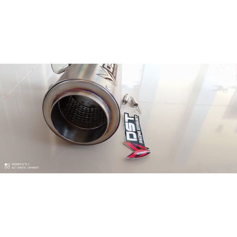 Knalpot ori dst racing full stenlis sarangan setengah intel 50mm knalpot racing