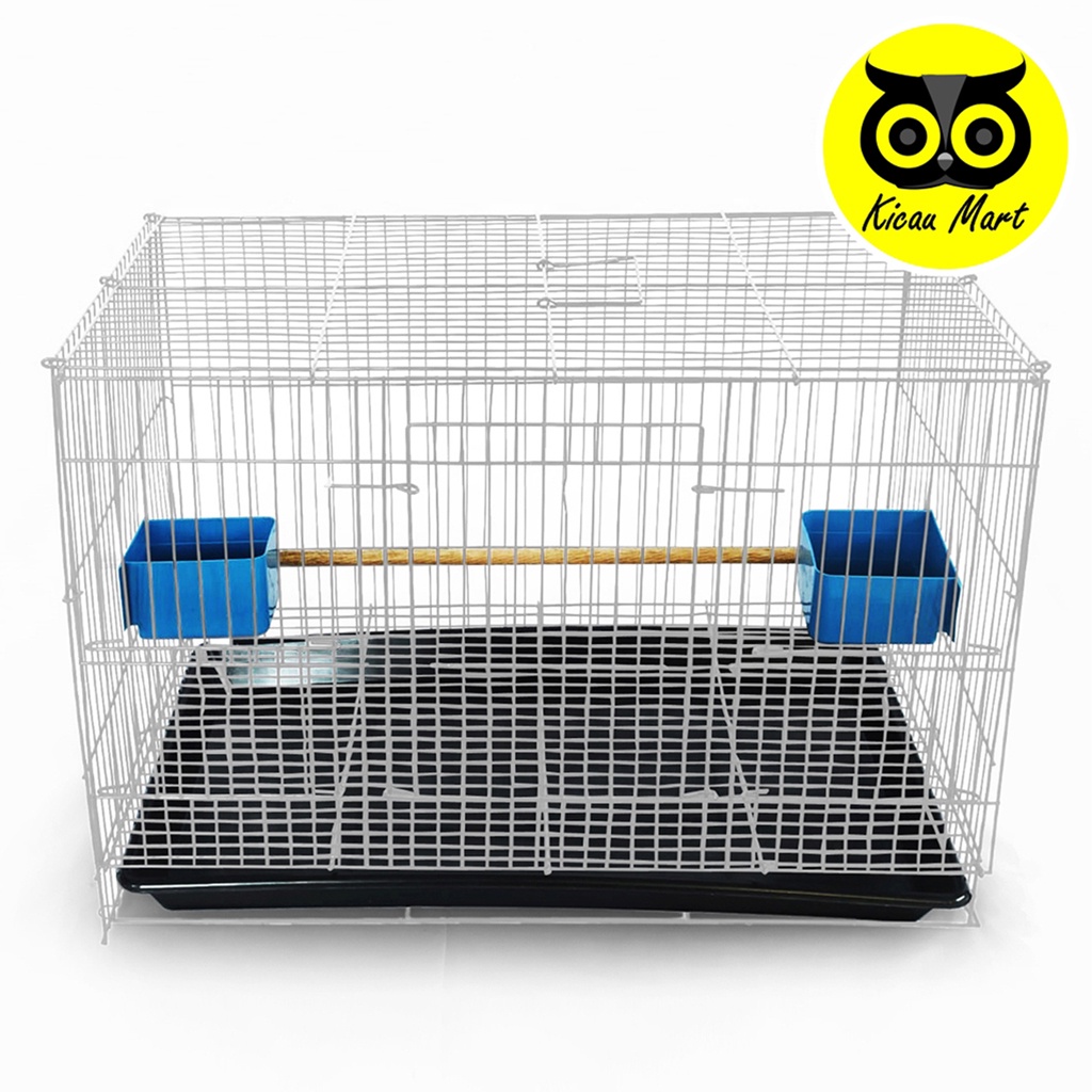 KANDANG KUCING KANDANG KELINCI KANDANG HAMSTER KANDANG SUGAR GLIDER SANGKAR RUMAH KANDANG HEWAN BESI LIPAT SIZE MEDIUM SEMPATI 45UMSM-PUTIH