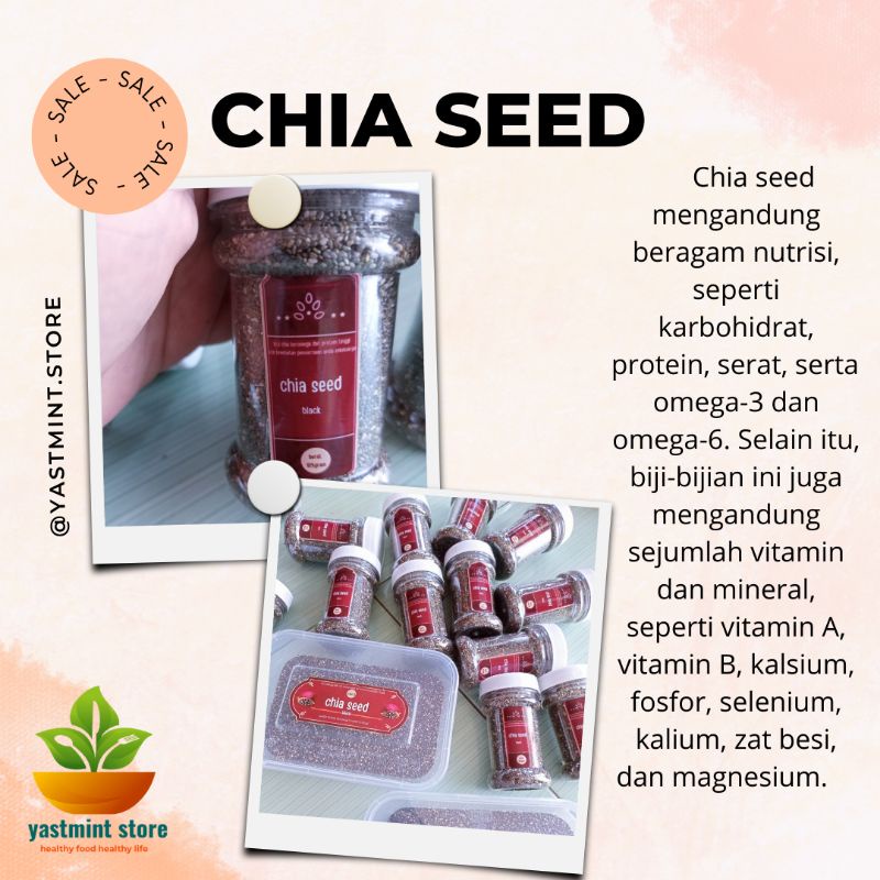 

CHIA SEED 125gram GRADE A - BAGUS UNTUK DIET DAN PENCERNAAN