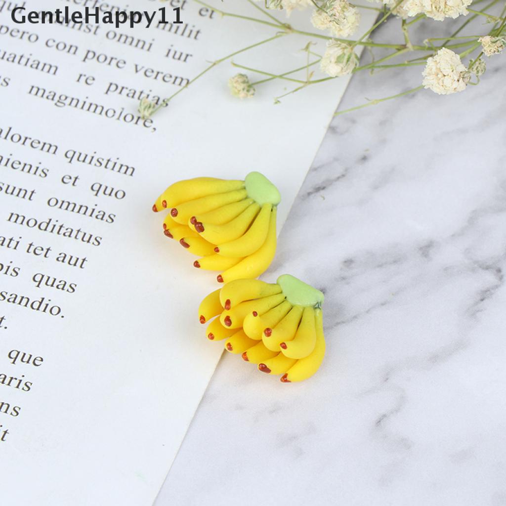 Gentlehappy 1pc Mainan Miniatur Pisang Skala 1: 12 Untuk Dekorasi Rumah Boneka