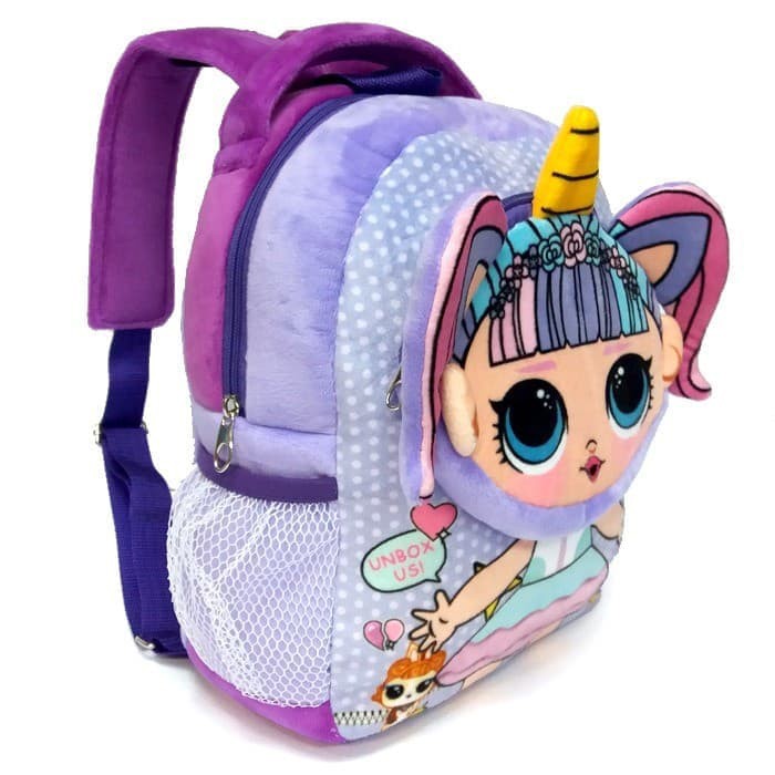 FREE ONGKIR TERMURAH Tas Ransel Anak Sekolah TK unicorn Boneka Bahan Yelvo 12INCH