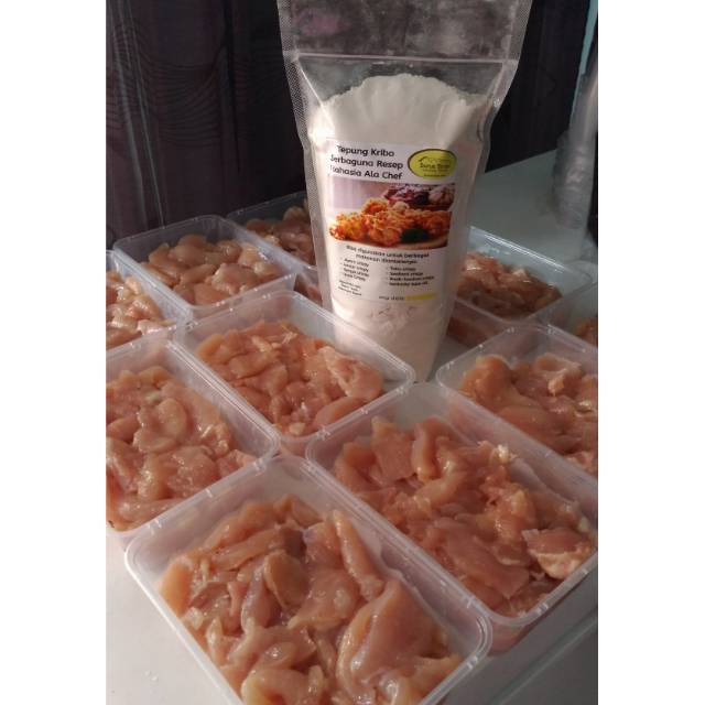 

Paket Ayam Fillet Marinase dan tepung Kribo