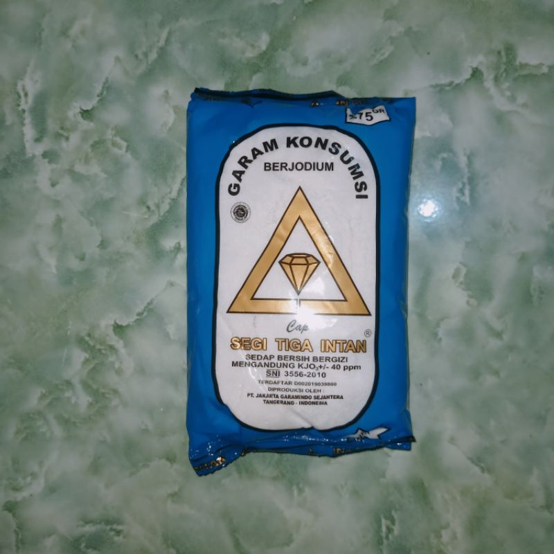 

Garam Segi Tiga Intan 275 gram