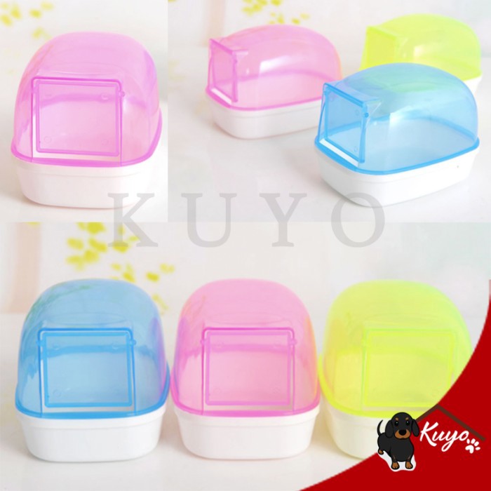 Tempat Mandi Main Sauna Hamster Bak Pasir - Cleanser Bath Tub Toilet