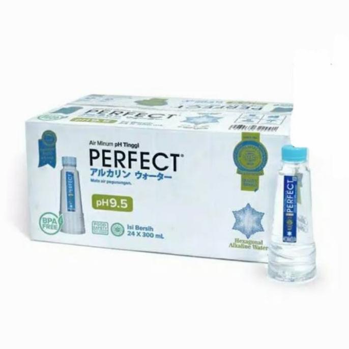 

:<:<:<:<] 1 DUS PERFECT MINERAL WATER ALKALINE PH 9,5 300 ml x 24 botol air minu