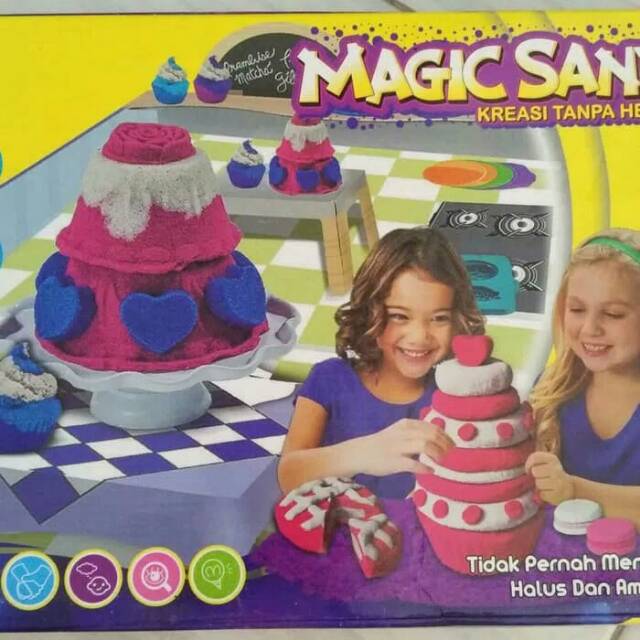 Magis Sand / Pasir Kinetik ajaib / Pasir ajaib / Mainan anak pasir kinetik