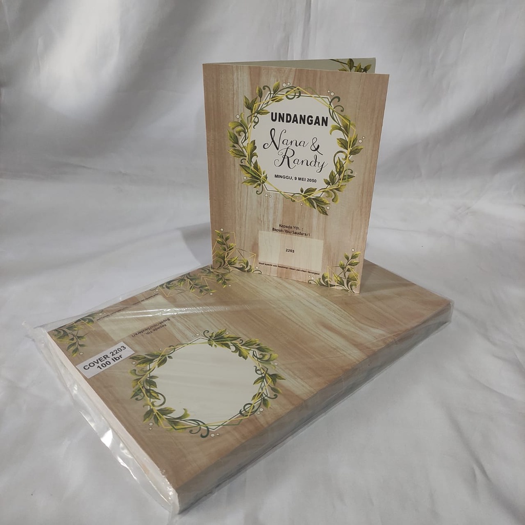 ERBA 2203 Blangko Undangan KOSONGAN, Undangan Pernikahan Murah