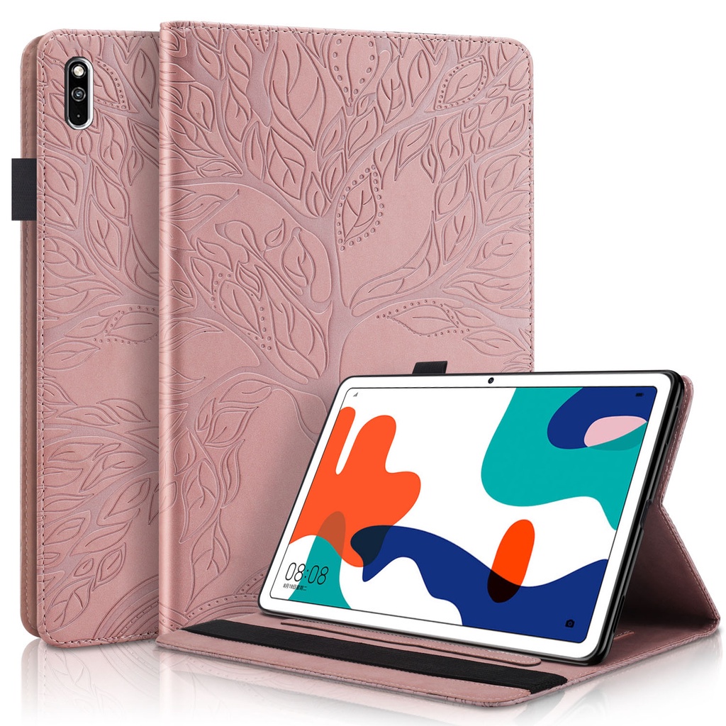 Huawei MatePad 10.4 inch 2020tablet Case Untuk MatePad BAH3-W09 BAH3-AL00 BAH3-L09 3D Tree Style PU Leather Stand Flip Cover Pen Holder