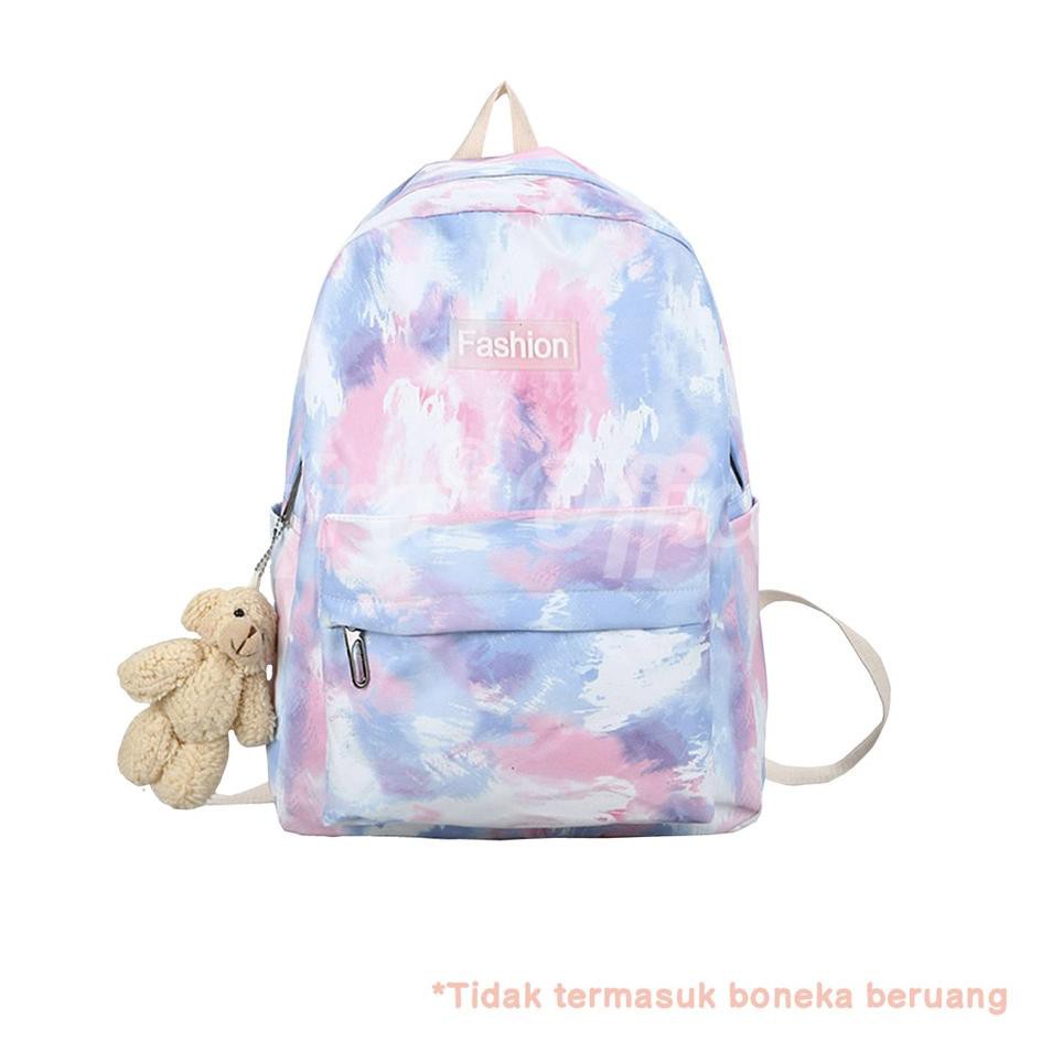 Tas Ransel Punggung Backpack Gendong Sekolah Traveling Fashion Jalan Jinjing Mini Kecil Wanita Cewek
