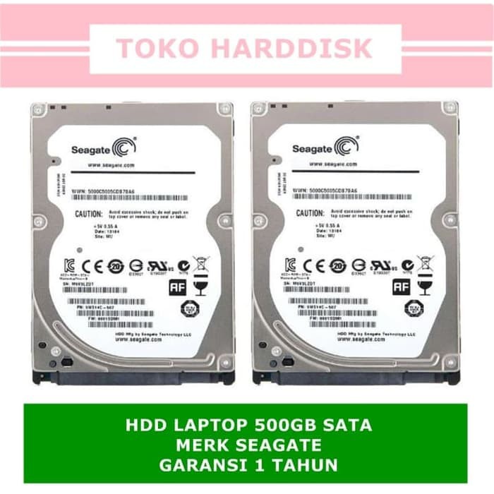 TERLARIS - HARDDISK LAPTOP 500GB SATA BARU (HDD / HARDISK NOTEBOOK 500 GB 2.5")