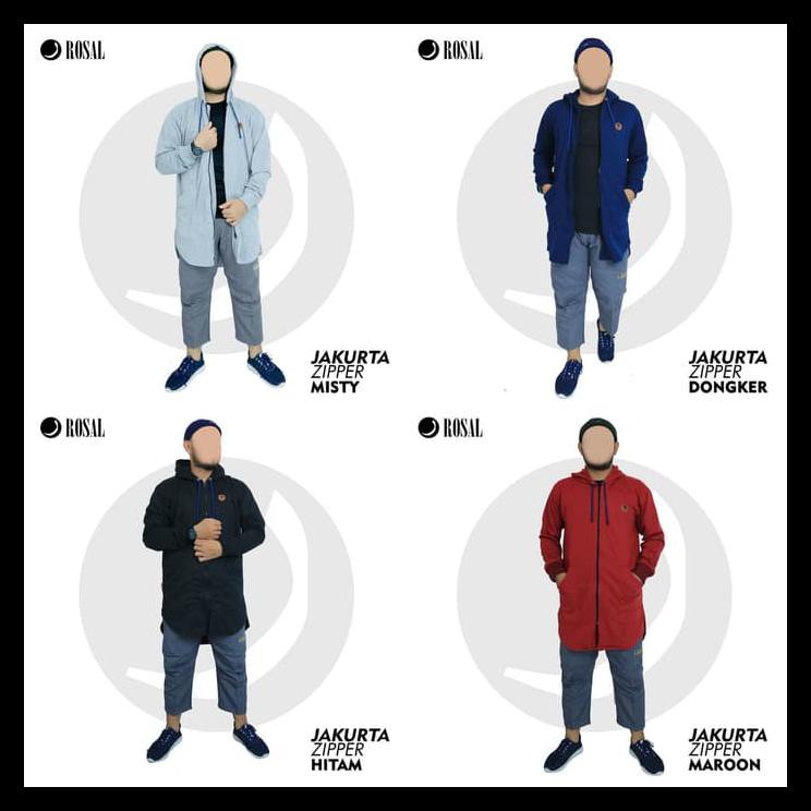 Ina ROSAL PEJUANG SUBUH Jaket Sweater Hoodie Muslim - Abu-abu Muda, M PROMO Kode 453
