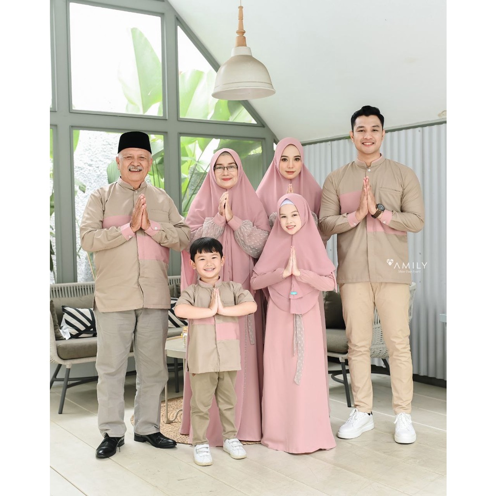 GAMIS SARIMBIT SYARI COUPLE FAMILY SET AMILY HIJAB AZZAM AZZIMA DRESS MOM PEREMPUAN FASHION MUSLIMAH