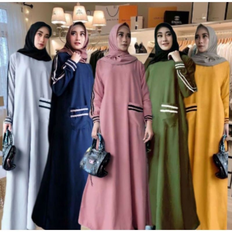 Baju Gamis Perempuan Dewasa Kekinian Model Terbaru Pesta Mewah Murah