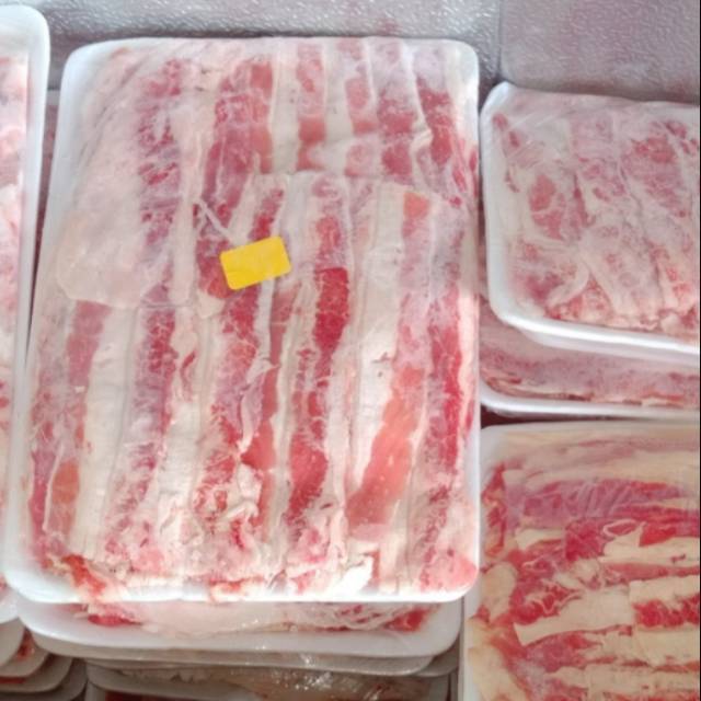 daging slice shortplate 500 gr/sukiyaki/teriyaki daging