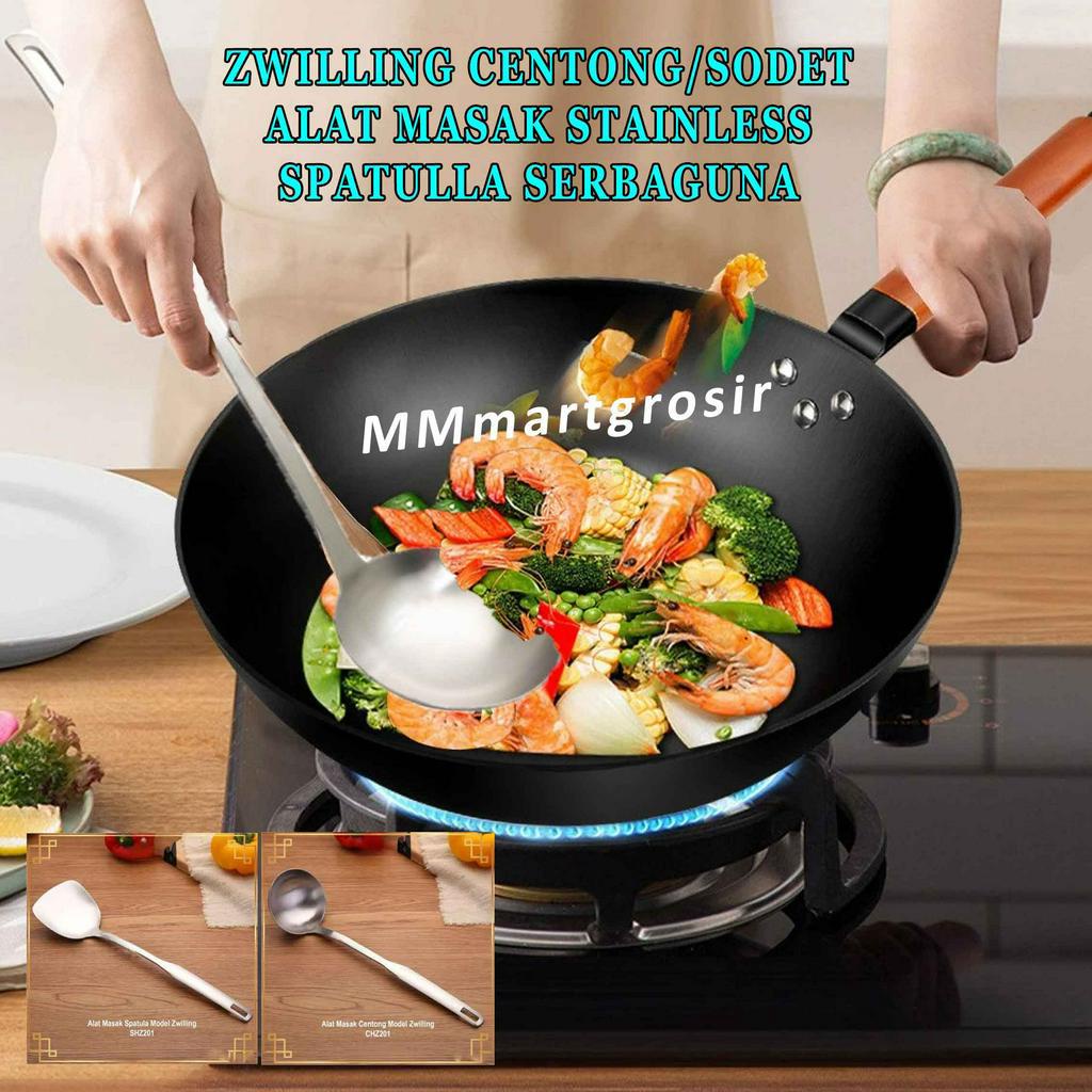 Zwilling / Centong / Spatulla / Alat Masak Stainless / Sodet Serbaguna