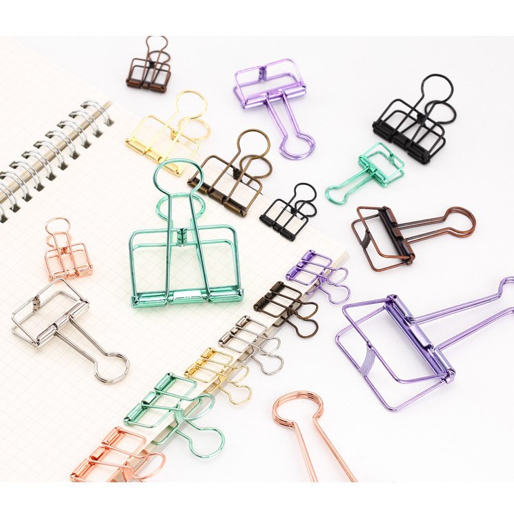 

Paper Clip Penjepit Kertas Metalik Warna Warni Colorful Clip Cute Aesthetic