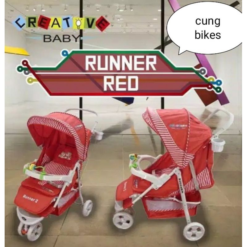 Stroller bayi Pliko Creative Runner 2 kereta Bayi Termurah