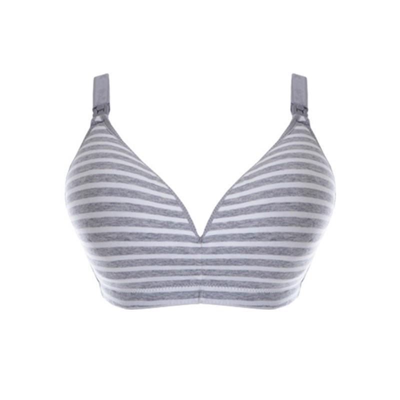 Mooimom Stripe Maternity &amp; Nursing Bra Menyusui Tanpa Kawat - Kode: B6887WZ