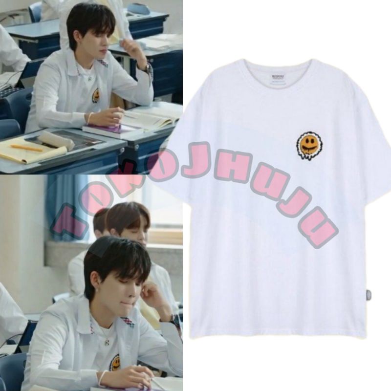 Baju Kaos Treasure Hyunsuk Missterchild Smile Logo Kecil Print DTF