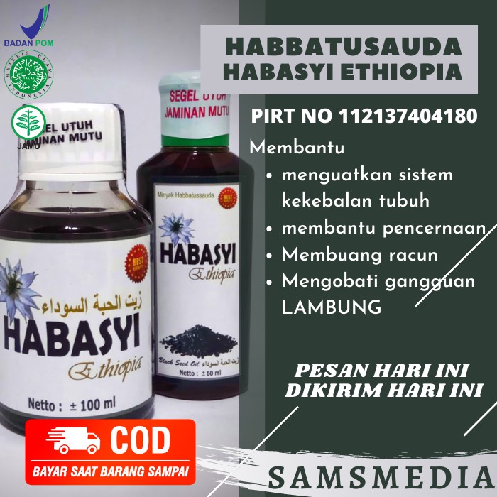 ORIGINAL - Minyak Habbatus Sauda 𝐇𝐀𝐁𝐀𝐒𝐘𝐈 𝐄𝐓𝐇𝐈𝐎𝐏𝐈𝐀 - Membantu Menjaga Kesehatan Tubuh