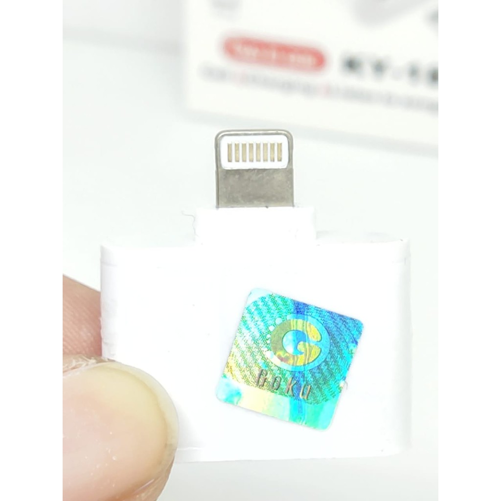 KIN KY184 Adapter Lightning 2 in 1 Headphone Audio to Charge Non Kabel Tanpa Bluetooth