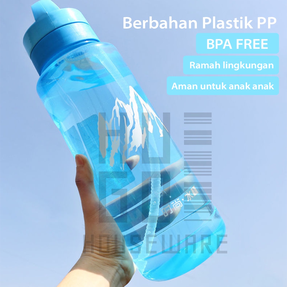 Botol Minum Jumbo 2 Liter - Tempat Air Minum 2000 ml Besar