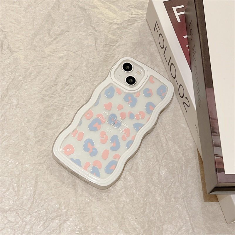 Soft Case TPU Motif Leopard 3D Untuk Compatible for iPhone 14 13 12 11 Pro Max X Xr Xs Max iPhone 8 7 6 6s Plus Simple 3D Leopard Print Phone Case Soft Silicone Anti-Drop Clear TPU Shockproof Protective Cover