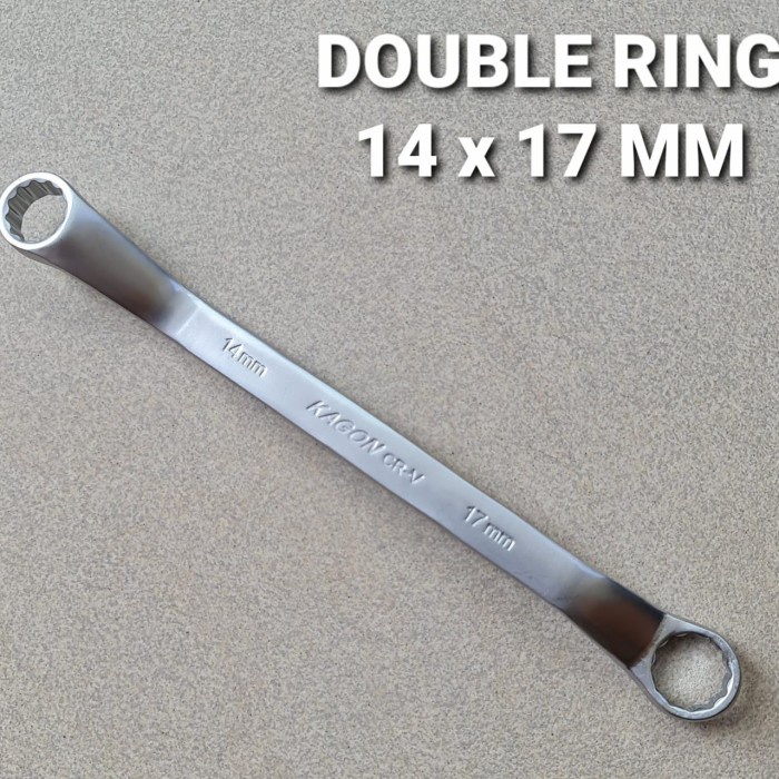Kunci Double Ring KAGON CRV 14x17 MM
