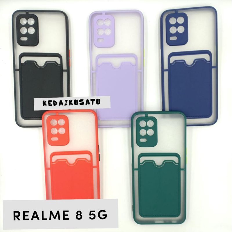 Realme 8 5G Case Softcase POCKET CARD Casing Hp Realme 8 5G