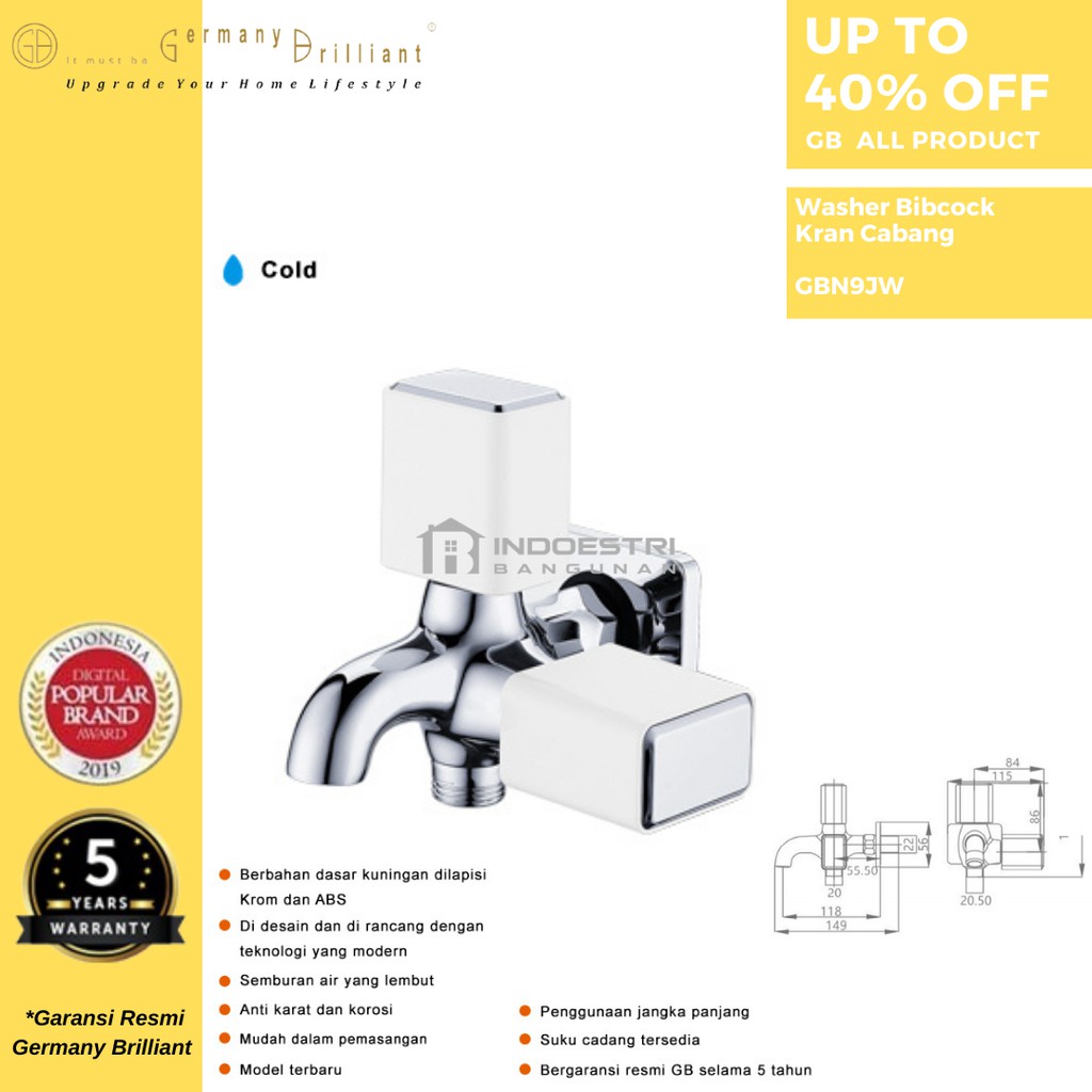 Kran Air / Kran Cabang Germany Brilliant GBN9JW / Germany Brilliant Kran Shower GBN9JW