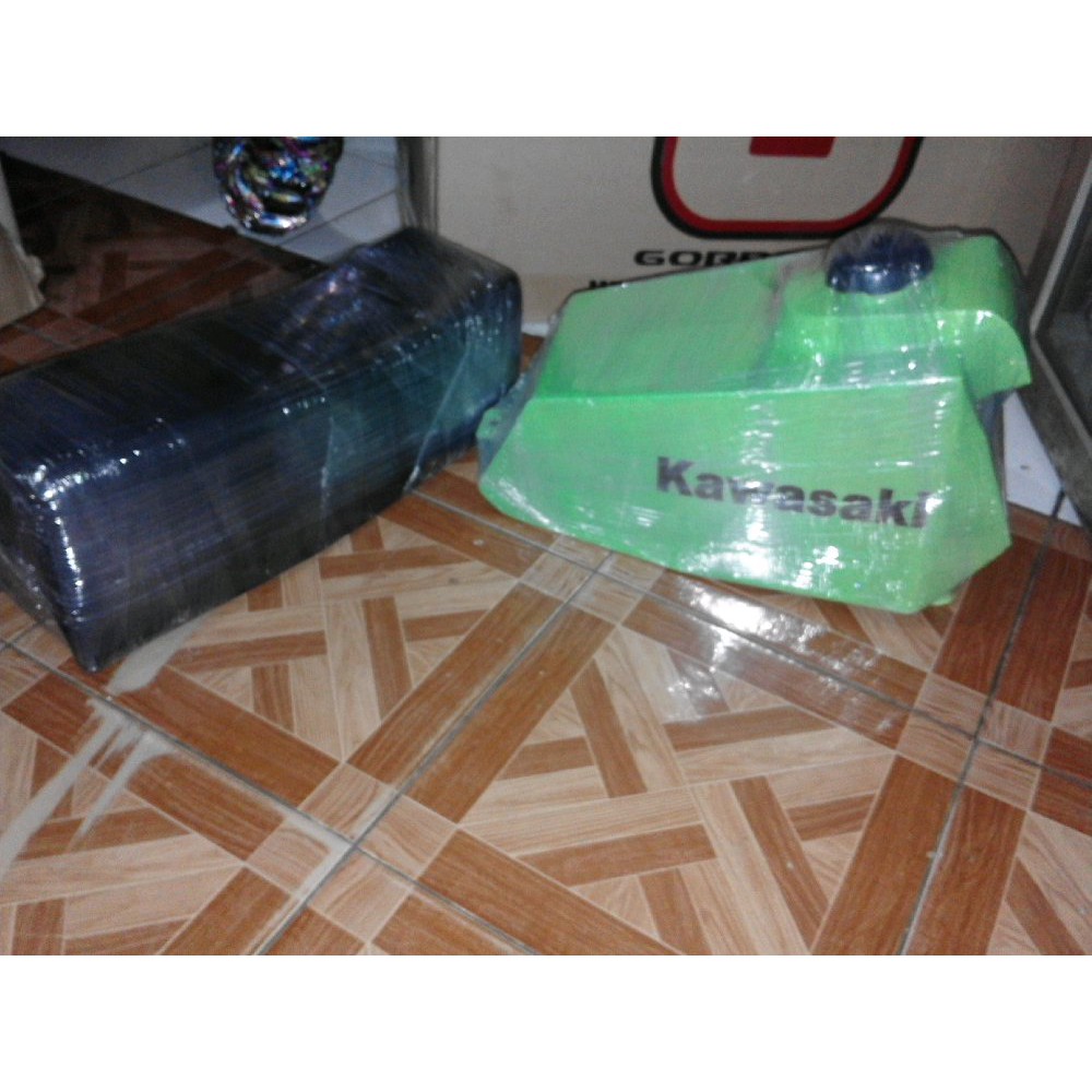 tangki jok trail kx klasik pnp klx150 bahan besi tangki klasik