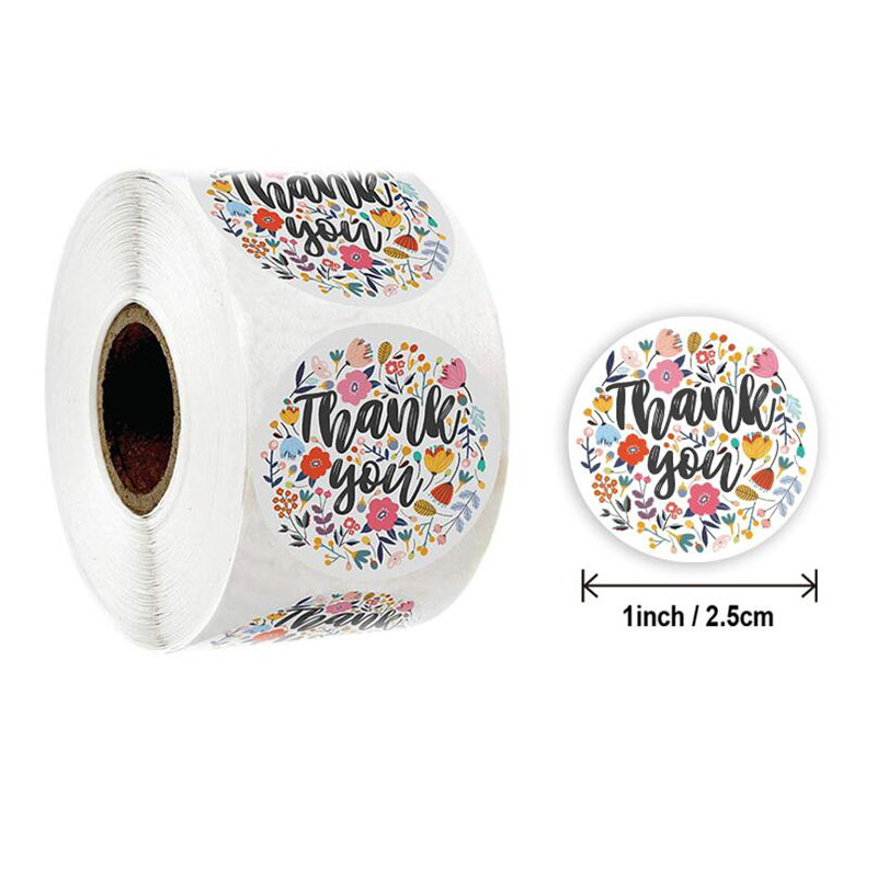 500pcs Gift Sealing Stickers Thank You for Your Love Design Scrapbook Diary Stickers Holiday Birthday Party Gift Decoration Sticker-D