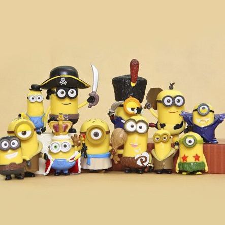 Baru Minions King Despicable Me Figure Set 12 Mainan Pajangan - elmo devil roblox