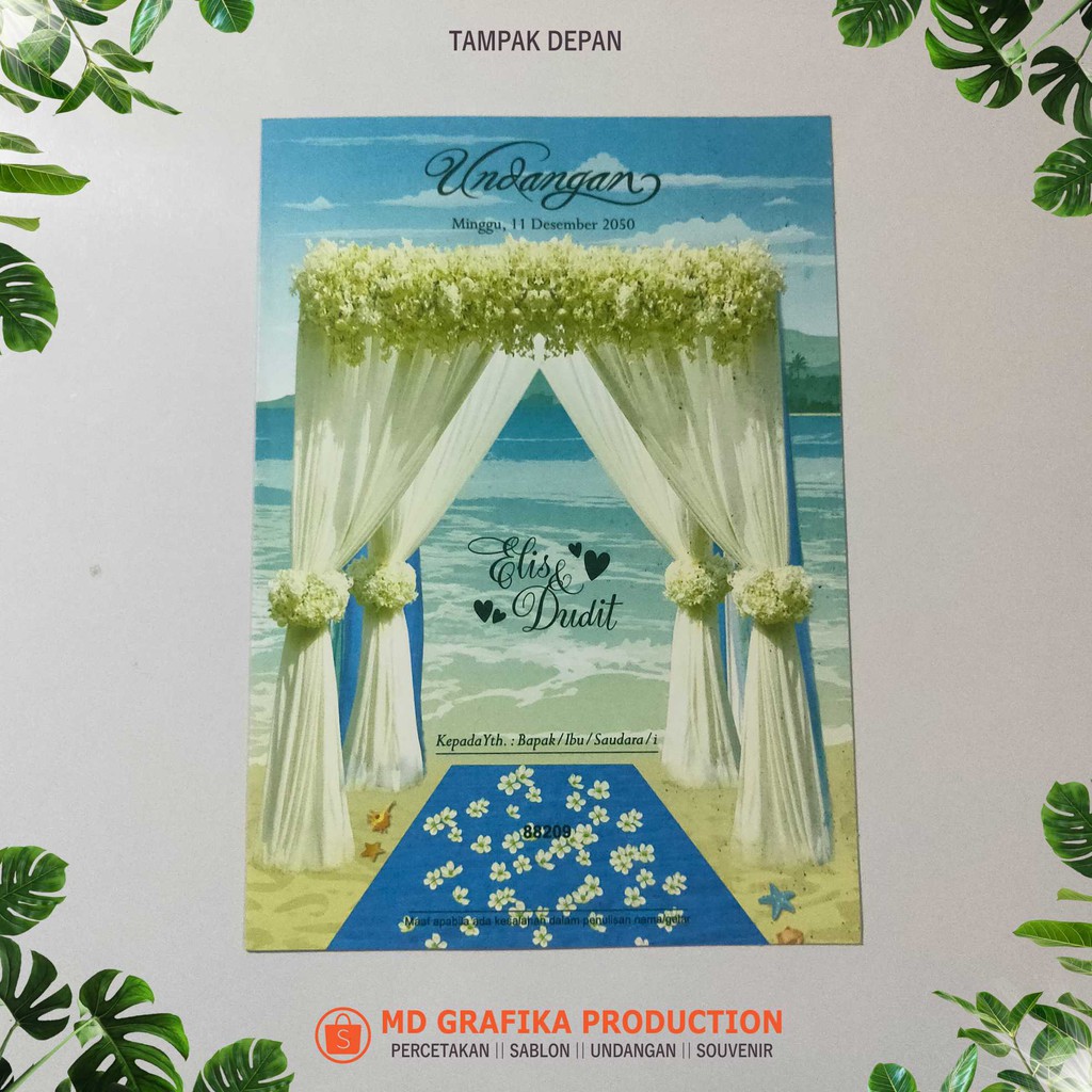 Cetak Undangan Pernikahan  Murah Bergaransi, Erba 88209