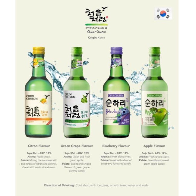 Chumchurum Grape Anggur Chum Churum Anggur Grape Soju Korea Grape Anggur 360 ml Botol Soju Anggur Grape chumchurum Korea soju Grape Anggur 360ml bottle import soju