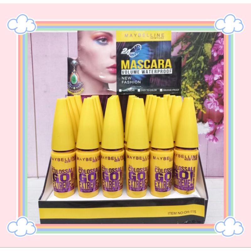 PROMO ECER!!!MASCARA VOLUME WATERPROOF THE COLOSAL GO EXTREME MAYBELLINE OH-115