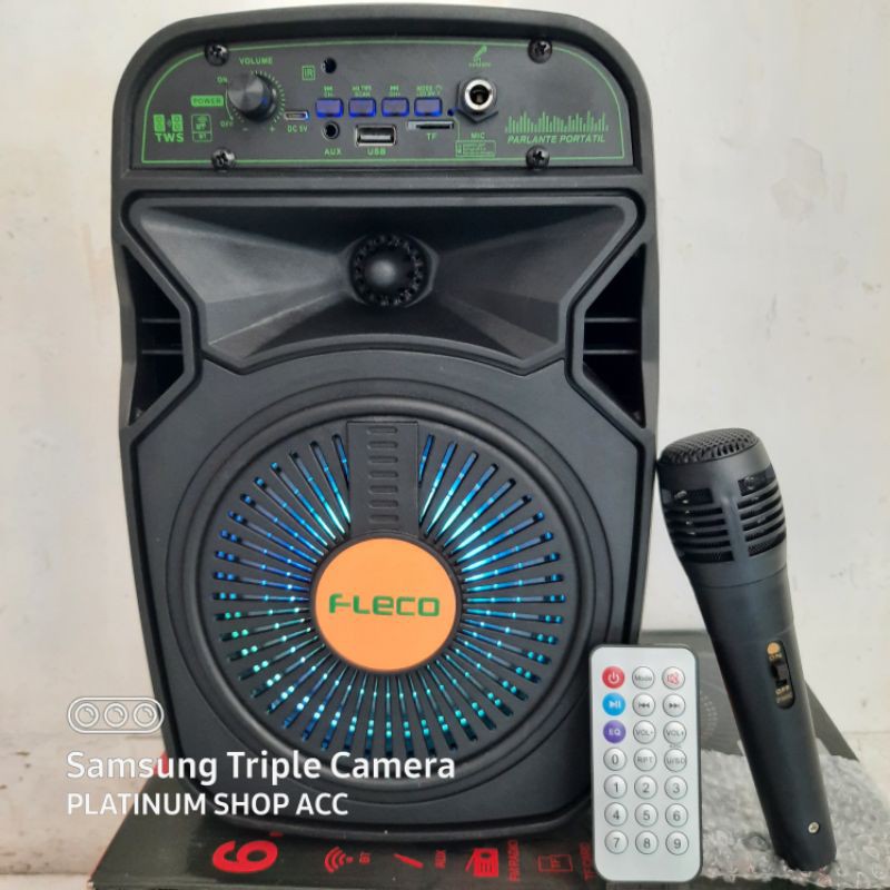 SPEAKER BLUETOOTH FREE MIC KARAOKE  FLECO FL-6011/F-6615/F-804Z SUPER BASS/SALON AKTIF MULTIMEDIA