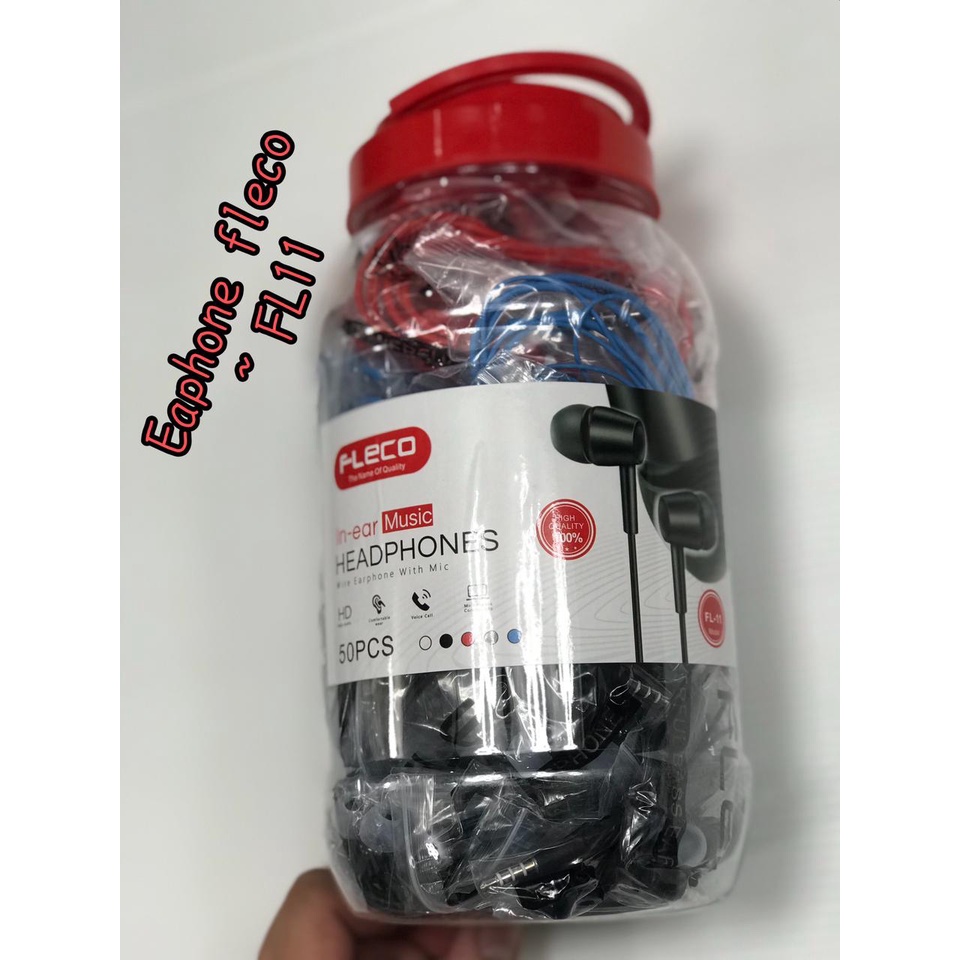 1TOPLES EARPHONE HEADSET FLECO FL00 / FL11 TOPLES ISI 50PCS EXTRA BASS STEREO [MPG]