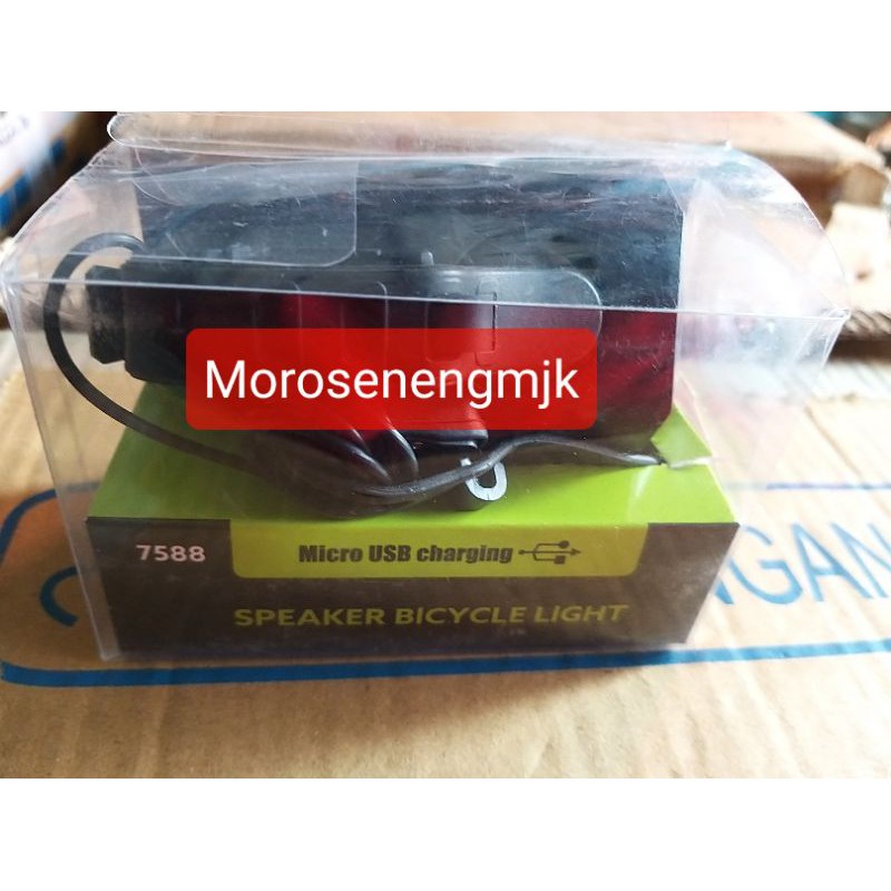 Bel + Lampu Cas sepeda