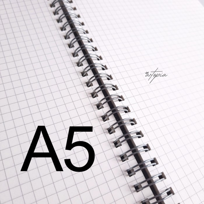 

[RESTOCK] Dot/Grid/Line/Blank/ Spiral Notebook A5/A6 80 Lembar - A5, Grid