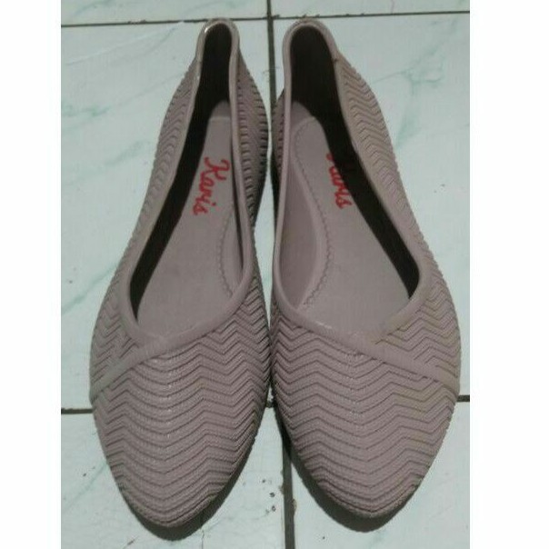 KARIS / SEPATU KARET PLAT JELLY WANITA SIZE 36 - 40