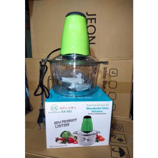 BLENDER DAGING SX 683 2 Liter 4 Mata Pisau Meat Grinder Blender Serbaguna Grosir Murah (Jember)