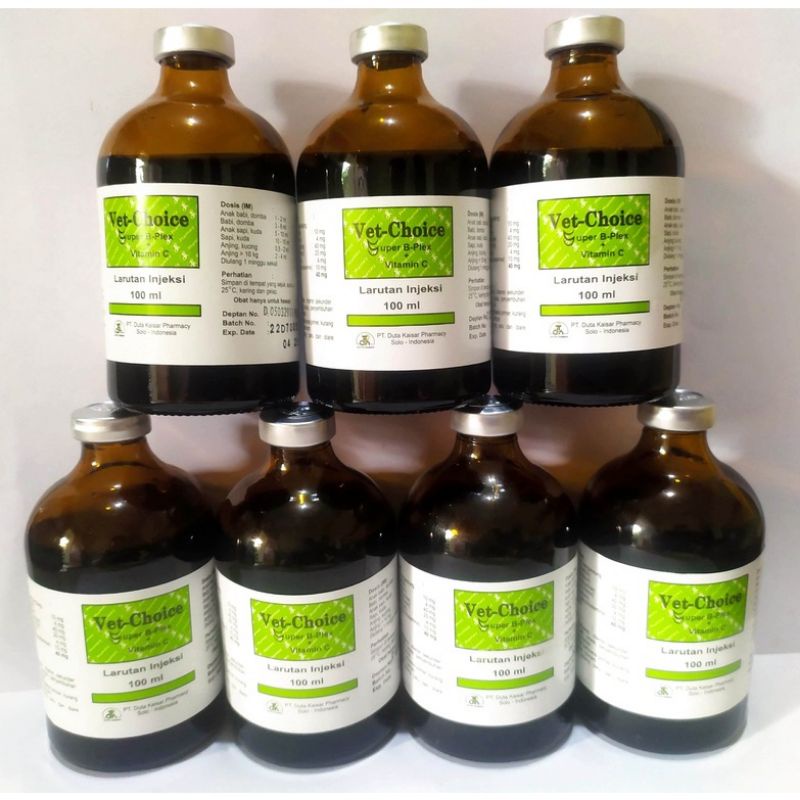 Vet-choice 100 ml super b-kompleks dan vitamin c untuk ternak