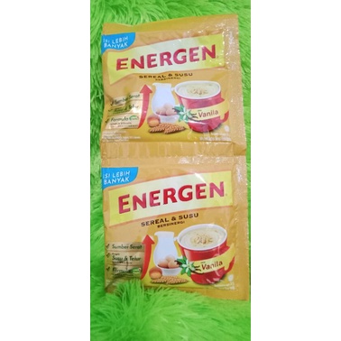 

Energen sereal dan susu Kemasan besar rasa Vanilla renceng isi 10Bks @32gram