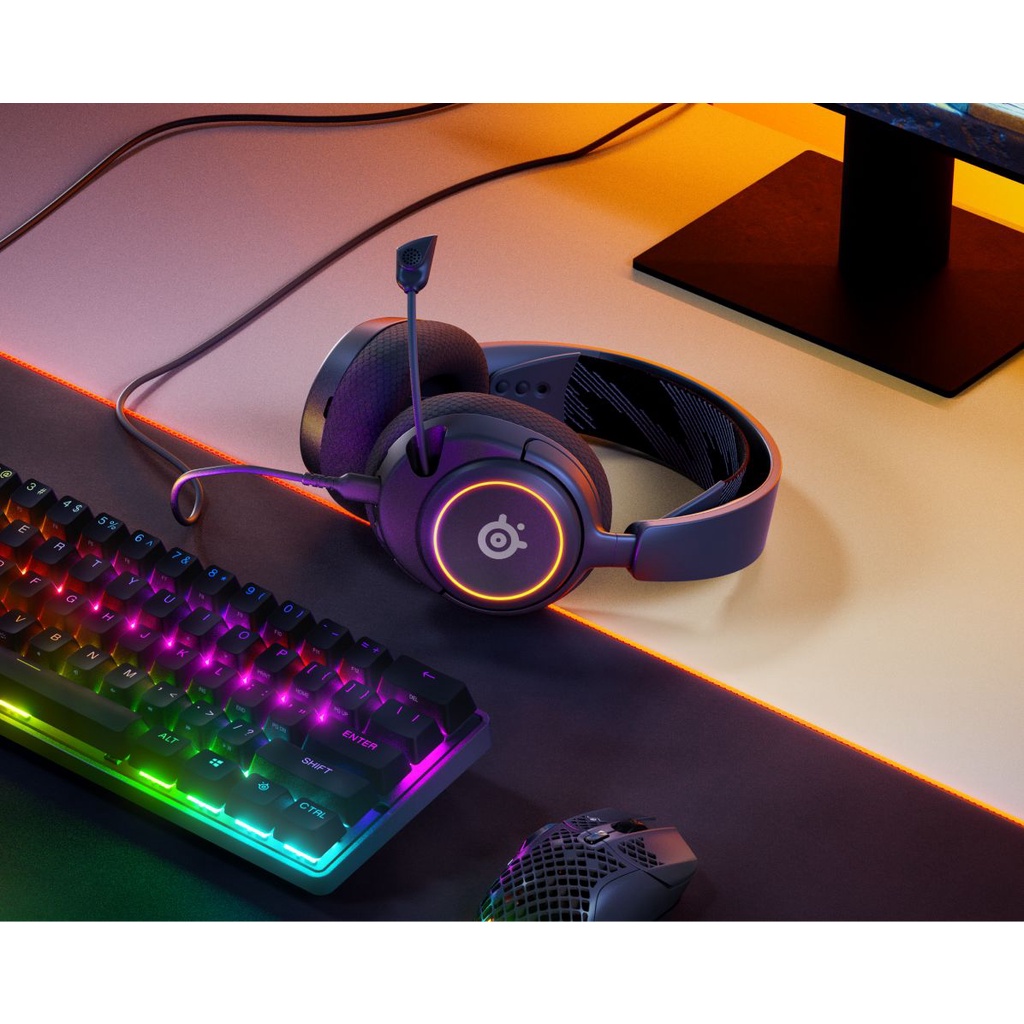 Steelseries Arctis Nova 3 RGB Wired - Headphone Gaming - Ultra Lightweight - Garansi Resmi 1 Tahun