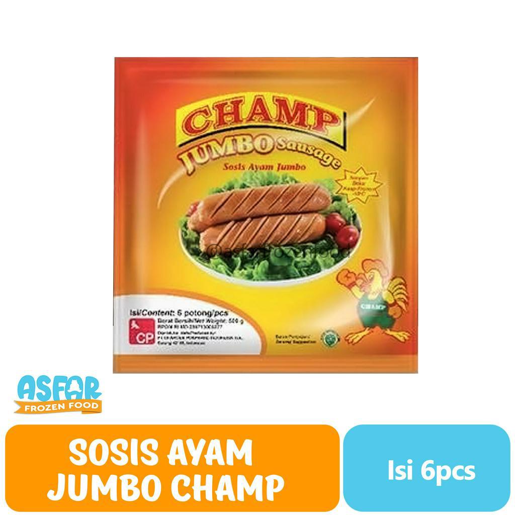 

Sosis Ayam Jumbo Champ Isi 6 Pcs