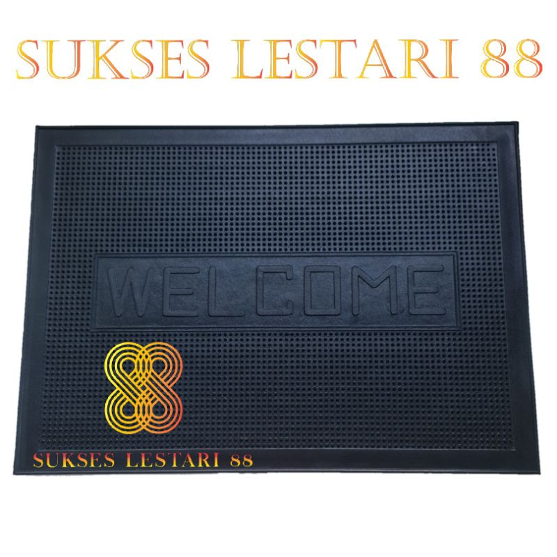 Keset Karpet Karet Anti Slip Welcome 40 x 60 - WC Duri