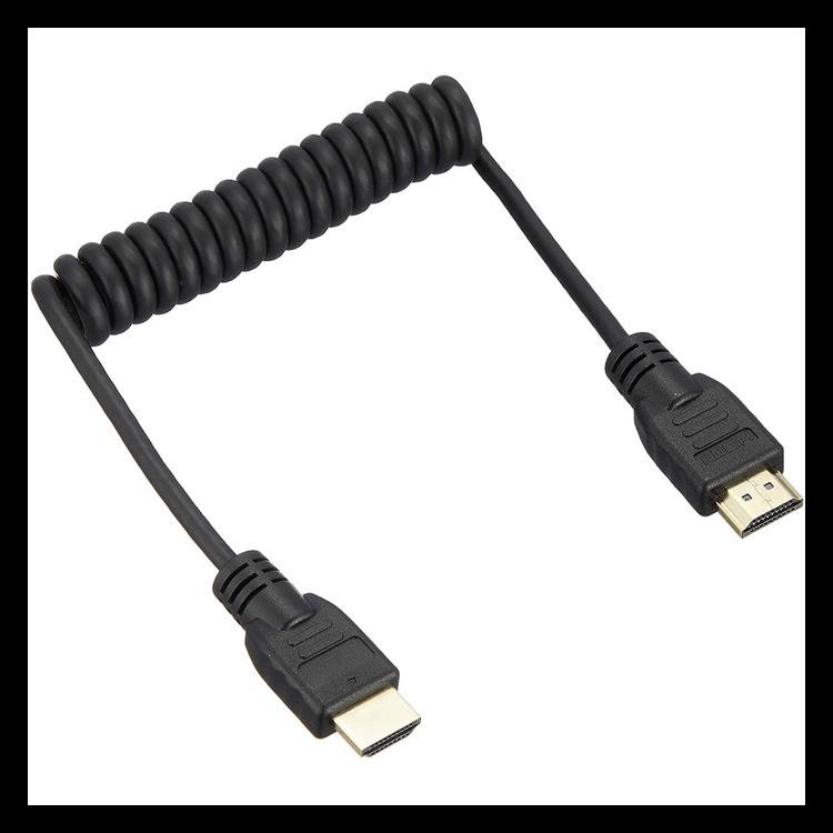 FULL HDMI TO FULL HDMI COILED CABLE 30CM EXTENDED TO 80CM TERLARIS