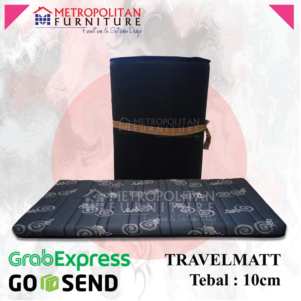 Travel Matt REBONDED / Travel Bed / Kasur Lipat Lantai Piknik / Travelbed / Matras Gulung Rebounded